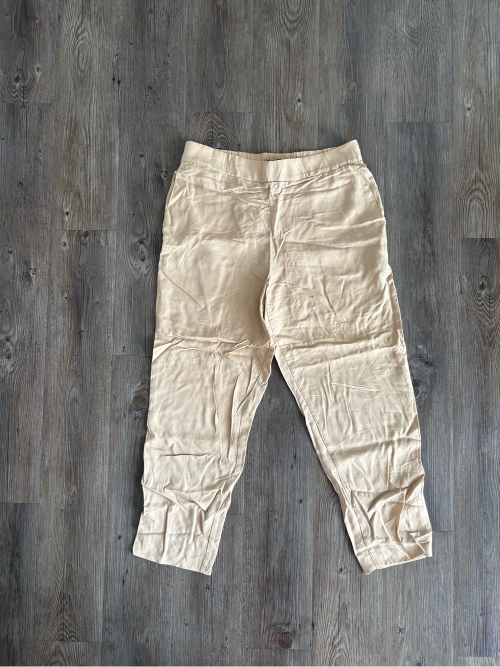 Ann Taylor Kids Neutral Beige Pull-On Joggers